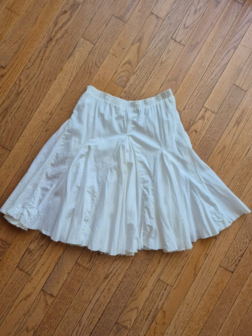 Guess Jeans White Handkerchief Skirt Small Y2K